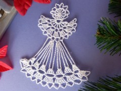 Háčkovaná velká šiška s kraječkou