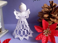 Háčkovaná velká šiška s kraječkou