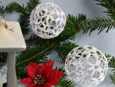 Háčkovaná velká šiška s kraječkou