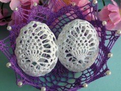 Háčkovaná velká šiška s kraječkou