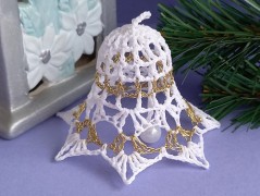 Háčkovaná velká šiška s kraječkou