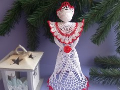 Háčkovaná velká šiška s kraječkou