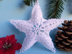 Háčkovaná velká šiška s kraječkou