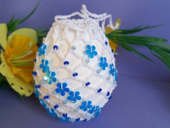 Háčkovaná velká šiška s kraječkou