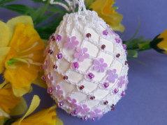 Háčkovaná velká šiška s kraječkou