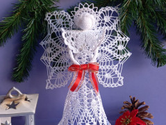 Háčkovaná velká šiška s kraječkou