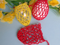 Háčkovaná velká šiška s kraječkou