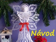 Háčkovaná velká šiška s kraječkou