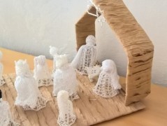 vajičko - závěs z korálků