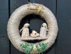 vajičko - závěs z korálků