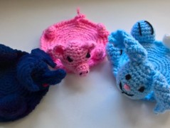 vajičko - závěs z korálků