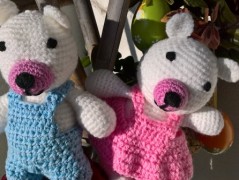 vajičko - závěs z korálků