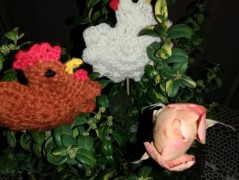 vajičko - závěs z korálků