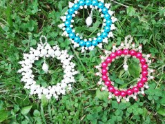 vajičko - závěs z korálků