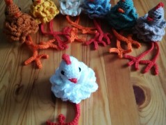 vajičko - závěs z korálků