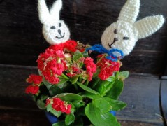 vajičko - závěs z korálků