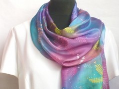 Hedvábný šátek Violet.