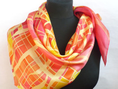 Hedvábný šátek Violet.