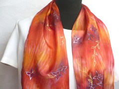 Hedvábný šátek Violet.