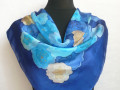 Hedvábný šátek Royal Blue.