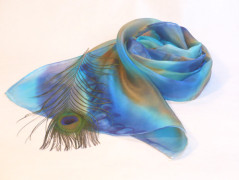 Hedvábný šátek Violet.