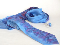 Hedvábný šátek Violet.