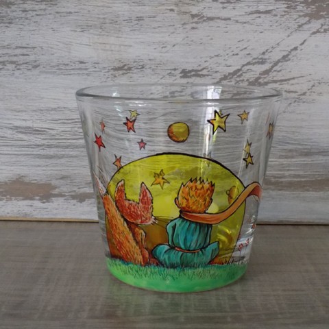 Svietnik Malý princ káva citát fox šálek espresso cup exupery líška little prince hvezda 