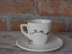 Espresso šálka Bike Pulz