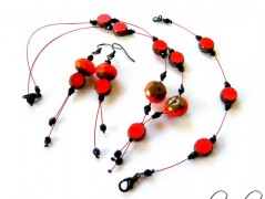 Náušnice s malinovými růžemi