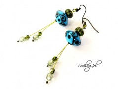 Náušnice s malinovými růžemi