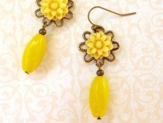 Náušnice s malinovými růžemi