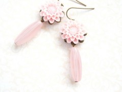 Náušnice s malinovými růžemi