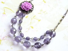 Náušnice s malinovými růžemi