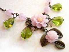 Náušnice s malinovými růžemi