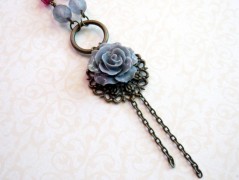 Náušnice s malinovými růžemi