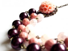 Náušnice s malinovými růžemi