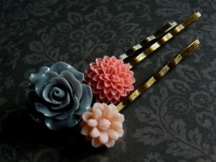 Náušnice s malinovými růžemi