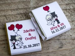 Čokoládky DUO Stopa v srdci