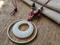 Burgundy - Šik-art náhrdelník