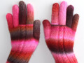 Rukavice pletené merino Roses