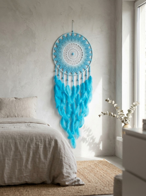 Lapač zlých snů  40 x 115 cm indián indiánský nad postel strážce boho dream lapač dreamcatcher lapač snů do ložnice 