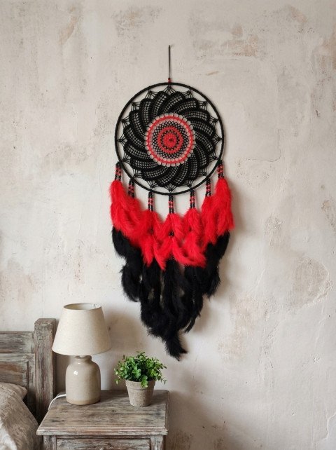 Lapač zlých snů 35 x 95 cm indián indiánský nad postel strážce boho dream lapač dreamcatcher lapač snů do ložnice 