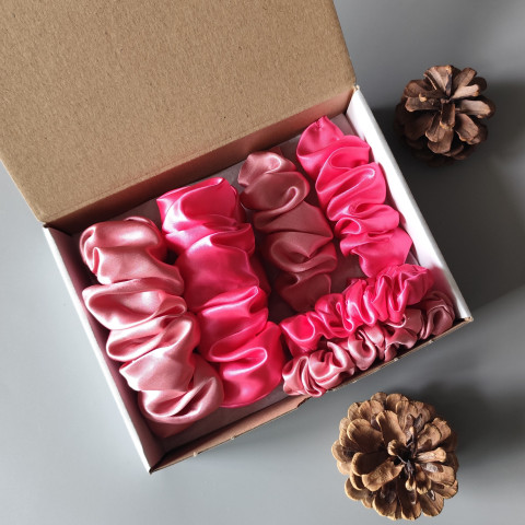 Scrunchie - dárková sada III. spona sponka sponky do vlasů spony scrunchies scrunchie 