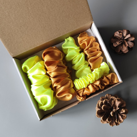 Scrunchie - dárková sada VI. spona sponka sponky do vlasů spony scrunchies scrunchie 