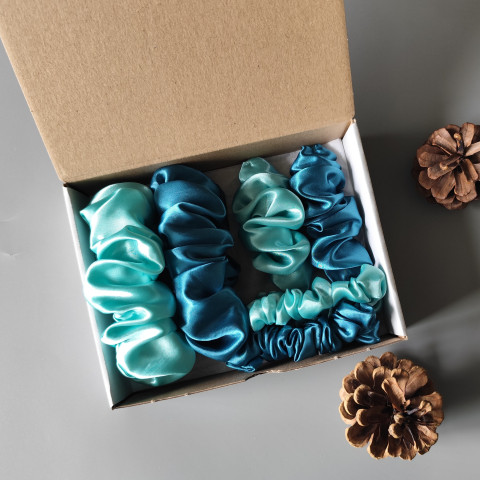 Scrunchie - dárková sada VIII. spona sponka sponky do vlasů spony scrunchies scrunchie 