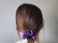 Dárkové - 4 scrunchies L ve fialové