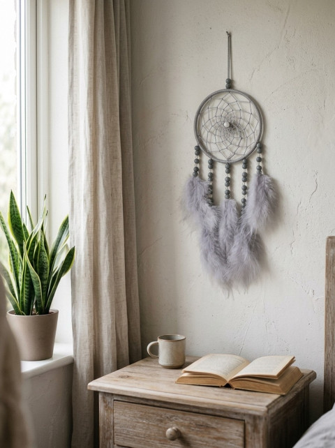Lapač snů 10 x 35 cm indián indiánský nad postel strážce boho dream lapač dreamcatcher lapač snů do ložnice 