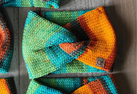 Pletená čelenka XII. zima podzim pletené čelenka pletená čelenky na zimu na podzim 