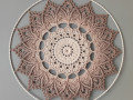 Mandala Béžová hvězda - průměr 45cm