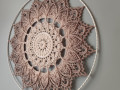 Mandala Béžová hvězda - průměr 45cm